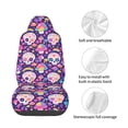 thumbnail image 4 of Yiaed cute rainbow mushroom Skull Print Car Seat Covers,Universal Auto Seats Protector Fits for Car,SUV Sedan,Truck,Automotive Seat Covers & Accessories, 4 of 5