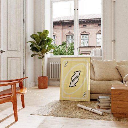 POSTER Retro Wall Art Uno Card Print Pinterest Wall Decor 70's Wall Art Cute Trrendy Poster Wall Art-UNFRAMED