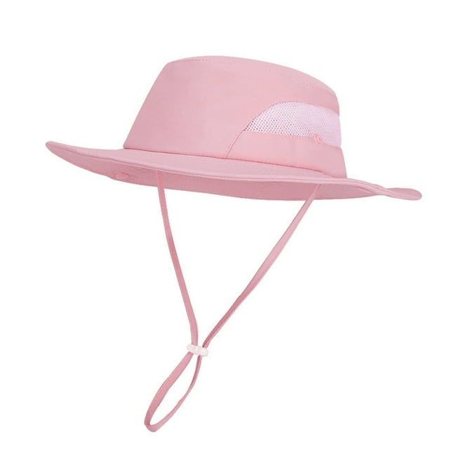 Chapeau de Soleil avec Rabat de Nuque Séchage Rapide Pliable Protection Été Upf 50+ Chapeau Seau Enfants Chapeaux Bébé 4-10 Ans Fille Garçons Filles Mode