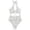a-91White24, variant on Womens Halter Neck Crinkle Front Tie Waist Hollow Solid Color One Piece Swimsuit Summer Beach Regular Fit Quick Dry Swim Bath Suits For Ladies White M