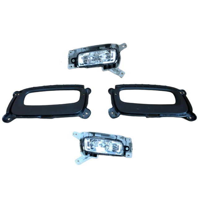 2 uds luces de circulación diurna LED para coche, luz antiniebla, luz de circulación diurna, lámpara frontal impermeable con montaje de lámpa shamjiam Luces de niebla del coche