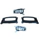 thumbnail image 1 of 2x luces LED de circulación diurna, lámpara de lámpara antiniebla, 12V, resistente , de bisel de faro de lámpara de día, compatible con kusrkot Luces de niebla del coche, 1 of 5