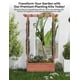 thumbnail image 4 of Yeshouse Jardinera elevada con enrejado, jardinera de madera con techo colgante, enrejado lateral y drenaje, jardinera independiente para plantas trepadoras, hortalizas y flores, 4 of 7