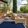 thumbnail image 6 of Flngr 5x8ft Outdoor Rug, Waterproof Reversible Patio Rugs, Outdoor Area Rug Foldable Plastic Camping Rugs for Outside RV, Patio,Picnic,Camper,Balcony,Porch (Blue &White), 6 of 12