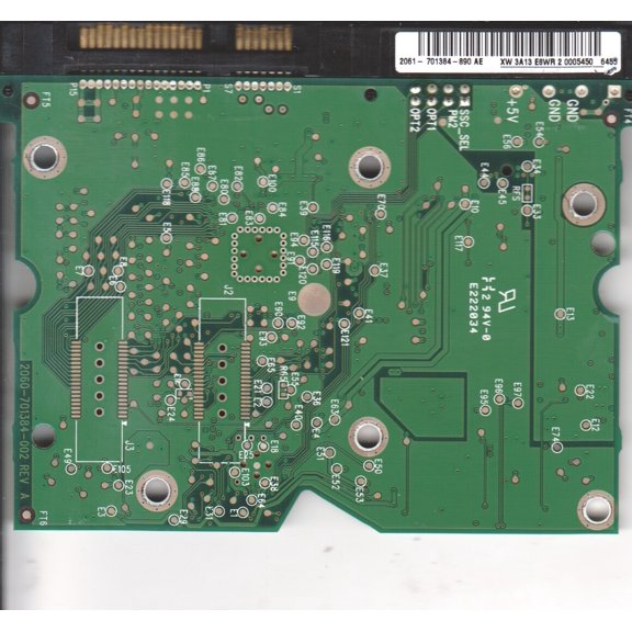 WD1500AHFD-00RAR1, 2061-701384-890 AE, WD SATA 3.5 PCB