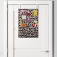 thumbnail image 2 of Sugar Skull Hanging Pocket Organizer, Creepy Head Bones with Paisley Floral Patterns Flowers Day of the Dead Art, Printed Polyester Storage Bag with Pockets, 14" x 20", Cream Green Red, 2 of 2