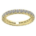 thumbnail image 2 of Dazzlingrock Collection 1.45 Carat (ctw) 14K Round Diamond Ladies Wedding Band Eternity Ring 1 1/2 CT, Yellow Gold, Size 5.5, 2 of 9