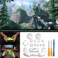 thumbnail image 4 of Seitruly 1 Set Full Bumpers Triggers Buttons Free Button Black with White X Compatible Part Size Replacement Kit Thumbsticks Accessories Electrónica No.2, 4 of 6