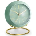 thumbnail image 1 of Retro Analog Väckarklocka Tystgående med Nattlampa, Ljudlös, Enkel Att Använda och Hög Alarm, Present till Mamma på Mors Dag, 1 of 5
