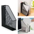 thumbnail image 3 of Gieenan Metal Wire Mesh Wall Mounted Magazine File Holder Paper Book Document Storage Rack Shelf Home Office Desktop Organizer, 3 of 10