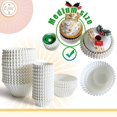 thumbnail image 5 of 1000 piezas de moldes blancos para cupcakes y muffins sin olor, aptos para uso alimentario., 5 of 5