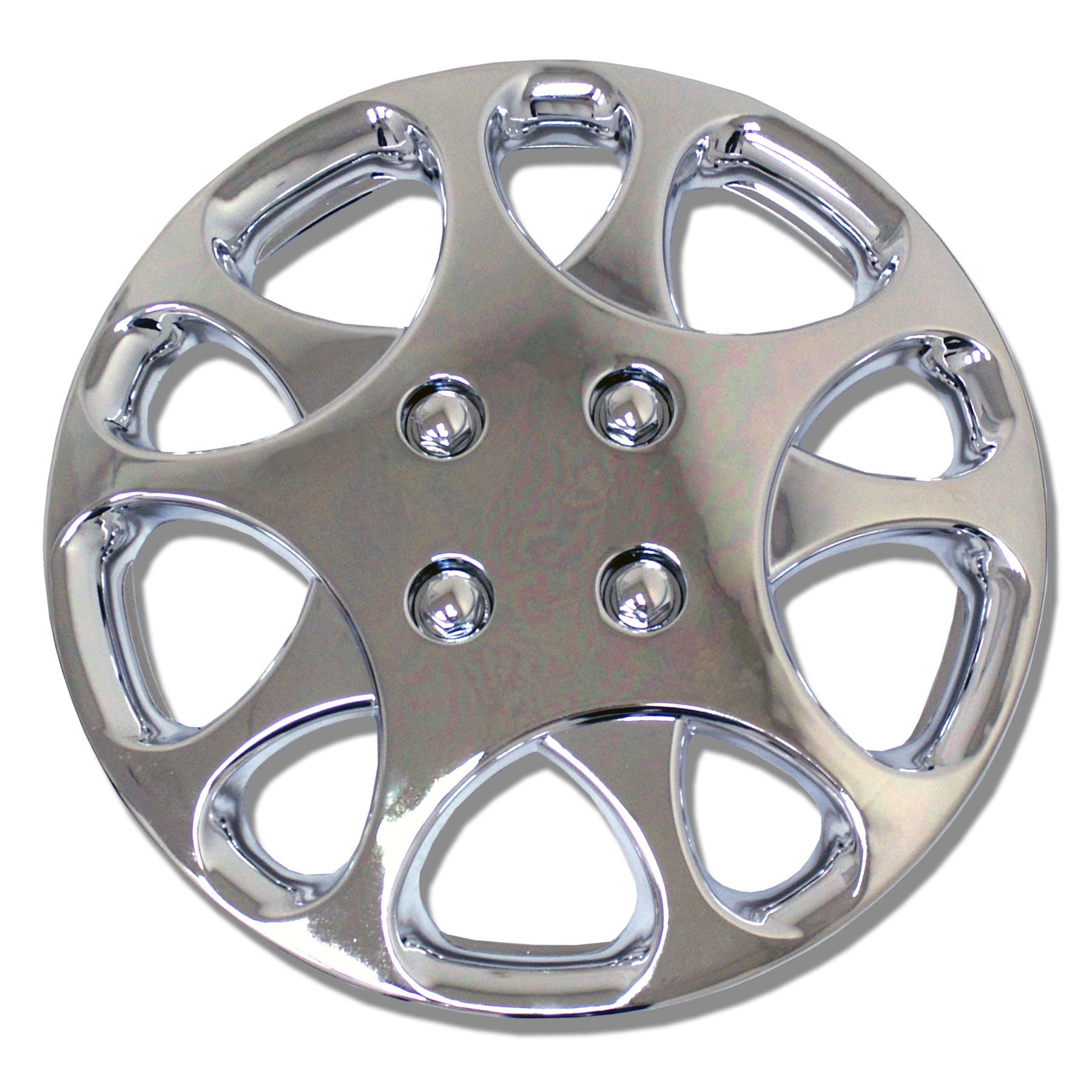 Set of 4 Chrome Finish Hubcaps 14" WSC821C14 Hub Caps Wheel Skin