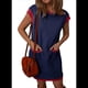 thumbnail image 2 of Vestido Mini con Mangas y Bloques de Color, Azul XXL, 2 of 7