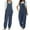 Navy, variant on Babysbule Womens Jumpsuit Overall Fashion Women Casual Cold Shoulder Jumpsuit Solid Button Suspender Wide Pocket Leg Pant