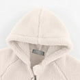 thumbnail image 4 of WhouRiu Toddler Boy Coat Thickened Warm Full Zip Long Sleeved Hooded Coats Winter Soft Cozy Jackets White,Sized 3-4, 4 of 4