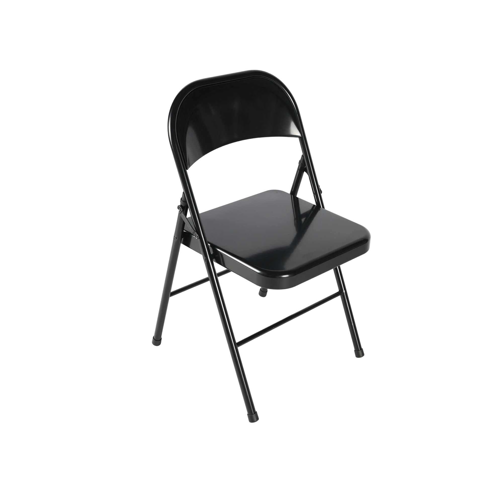 (6 pack) Mainstays Metal Folding Chair, Black