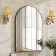 thumbnail image 3 of BEAUTYPEAK 20"x 30" Bathroom Mirror Wall Vanity Arched Mirror, Black, 3 of 9