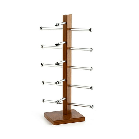 Inteprter Estante para gafas de sol, soporte de exhibición, tienda, forma de exhibición, soporte de escritorio, estante negro colorido para Almacenamiento y organización del hogar Color Teca