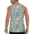 thumbnail image 3 of Gaeub Hand Drawn Chickens Men's Athletic Tank Top, Workout Sleeveless Shirts, Running Tank Tops for Gym, Running, Training - 4X-Large, 3 of 9