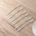 thumbnail image 5 of LIFKOME 20pcs Stainless Steel Fruit Forks Two Teeth Dessert Forks Practical Cake Forks Party Supplies for Home Banquet Bar, 5 of 8