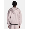 thumbnail image 4 of No Boundaries Boxy Oversized Fit Fleece Zip Hoodie Sweatshirt with Long Sleeves, Men's XS-4XLT, 4 of 6