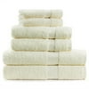 100% Egyptian Cotton 6 Pc Towel Set Ecru
