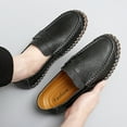 thumbnail image 6 of Men's Casual Loafers Slip On Leather Shoes Lightweight Driving Shoes Moccasins Classic Penny Loafer Flats Boat Shoes, 6 of 10