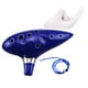 thumbnail image 1 of Methold Ocarina Classical Blue 12 Holes Ocarina Alto C Instrumento de música Esmalte brillante Cerámica Instrumento de viento de Cables de audio/vídeo, 1 of 6