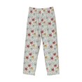 thumbnail image 6 of Uemuo Funny Cat White Pattern Men's Wide Leg Palazzo Lounge Pants with Pockets Light Weight Loose Comfy Casual Pajama Pants-Small, 6 of 9