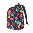 thumbnail image 2 of Daiia Donuts1 Vintage Canvas Backpack for Men and Women ,Hiking Backpack,Travel Laptop Bag for School,Large Capacity Backpack, 2 of 8