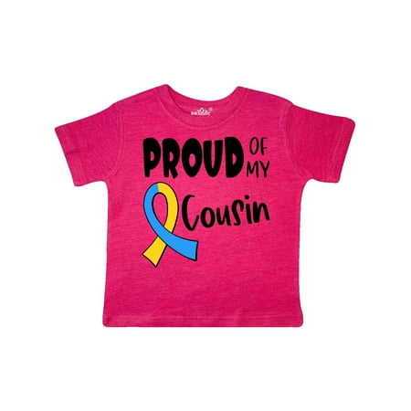 

Inktastic Proud of my Cousin Down Syndrome Awareness Gift Toddler Boy or Toddler Girl T-Shirt