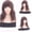 brown, variant on SUCS Women Bangs Wavy Curly Hair Women Long Curly Hair Synthetic Hair
