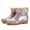 Beige, variant on Tejiojio Fall Clearance Women's Fashion Color Imitation Animal Boots Plus Cashmere Boots Snow Boots
