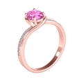 thumbnail image 3 of AoneJewelry 1.40 Carat Natural Diamond and Oval Shape Gemstone In 10K White, Yellow & Rose Gold, 3 of 5