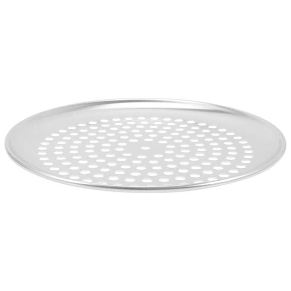 Raindrops Round Stainless Steel Perforated Pizza Pan for Oven Baking, Even Heat Distribution for