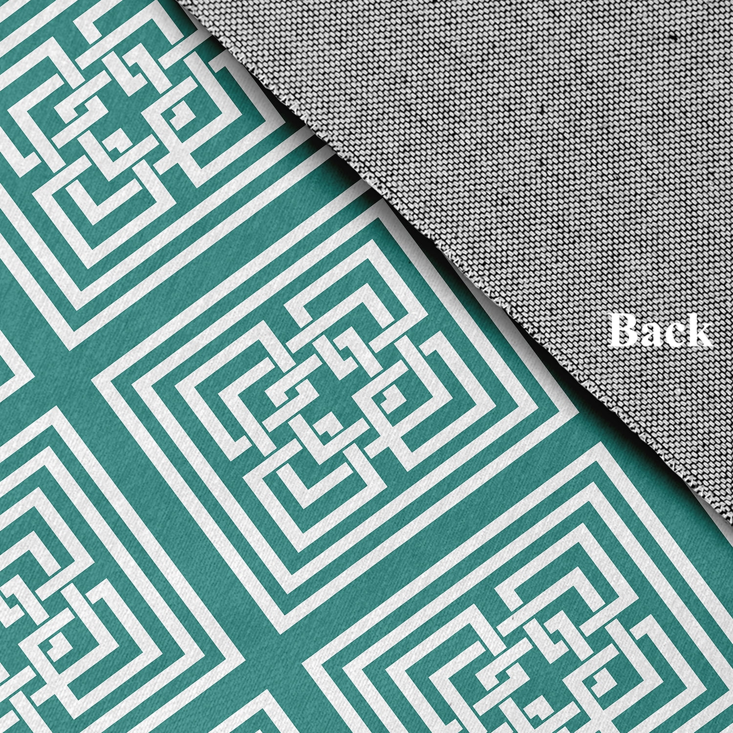 Simply Daisy 2' x 3' Desert Turquoise Greek New Key Rug