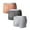 Gray, variant on fatyb 3 Pack Mens Underwear Boxer Briefs Cotton Comfort Boxers Short Leg Breathable Underpants for Men