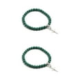 thumbnail image 1 of relayinert Comfortable Cross Pendant Bracelets For Trendy Look Wide Application Lightweight blackish green 2Set, 1 of 6