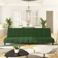 thumbnail image 1 of vidaXL Canapé-Lit 2 Places Velours Vert Foncé, 1 of 5