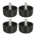 thumbnail image 1 of Uxcell 4 paquetes de patas de muebles de 1.18 x 2.17 pulgadas M10, patas de sofá de plástico, patas de reemplazo en forma de cono, 1 of 6