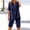 Navy, variant on GILIGEGE Linen Sets for Women 2 Piece Summer Womens Daily Casual Solid Long Sleeve Shirt Tops Pockets Pants Shirt Trousers Set Lounge Beach Vacation Two Piece Outfits Tracksuits Beige L