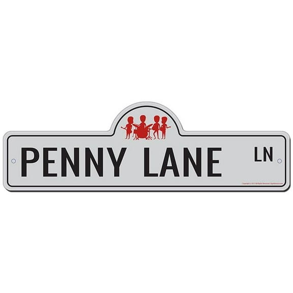 24 x 8 in. Penny Lane Street Sign