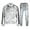 Gray, variant on G-Style USA Men's Velvet Velour Tracksuit Set, Zipper Jacket and Sweatpants, Up to 5X