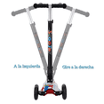 thumbnail image 4 of Monopatín Bloosom  De Pie Scooter Desmontable 4 Ruedas Luces P/ Niños Amarillo, 4 of 4