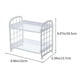thumbnail image 2 of Organizador de estantes de mesa de 2 niveles, organizador multifunción para despensa, especias de cocina, estante de baño, organizador de estantes de mesa (blanco), 2 of 6