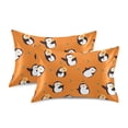 thumbnail image 2 of Cute Penguin Pattern Pillowcase Standard Size 20''x26'' Satin Double-Sided Print Soft Wrinkle Resistant, 2 of 9