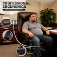 thumbnail image 6 of 800lbs Big and Tall Office Chair, Executive Chair with Adjustable Lumbar Support, Executive Desk Chairs with Quiet Rubber Wheel and Extra Wide seat, 6 of 9