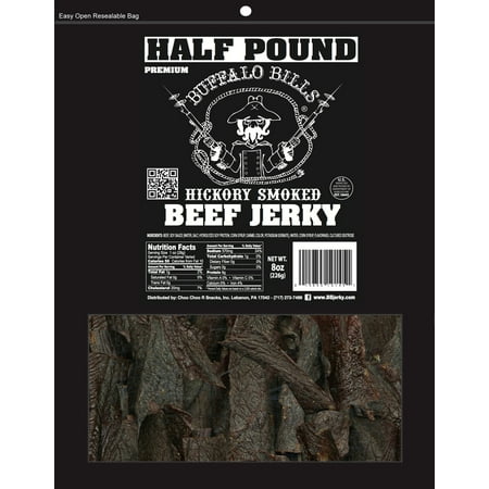 Buffalo Bills 8oz Premium Hickory Beef Jerky Pieces (hickory smoked jerky in random size