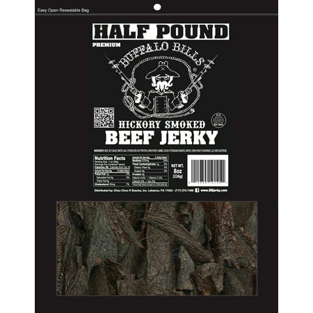 Hickory Honey - Buffalo Bills 8oz Premium Hickory Beef Jerky Pieces (hickory smoked jerky in random size pieces)