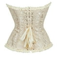 thumbnail image 5 of JFGHDG Corset with Straps Wedding Corset Cordet Top Corset Tank Tops for Women Bustier Corset Gothic Corset Top Western Corset Beige L, 5 of 6